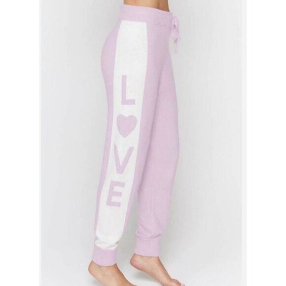 Spiritual Gangster Pants - Spiritual Gangster Joggers Sweatpants Womens XS Wool Blend Knit LOVE Graphic New